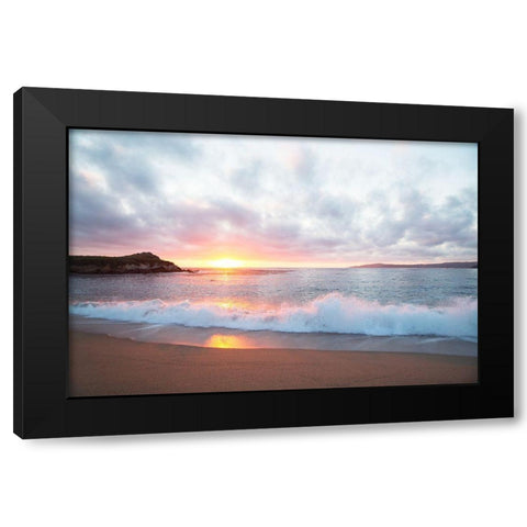 Pacific Coast Sunset at Monterey-California Black Modern Wood Framed Art Print by Highsmith, Carol