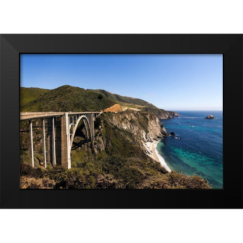 Pacific Coast Highway Scenic Black Modern Wood Framed Art Print by Highsmith, Carol