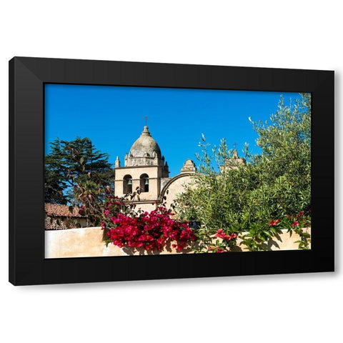 Mission San Carlos BorromÃ©o del rÃ­o Carmelo-also known as the Carmel Mission-Carmel-California. Black Modern Wood Framed Art Print with Double Matting by Highsmith, Carol