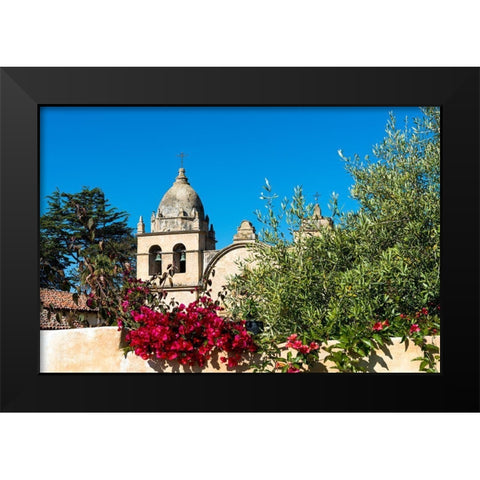 Mission San Carlos BorromÃ©o del rÃ­o Carmelo-also known as the Carmel Mission-Carmel-California. Black Modern Wood Framed Art Print by Highsmith, Carol