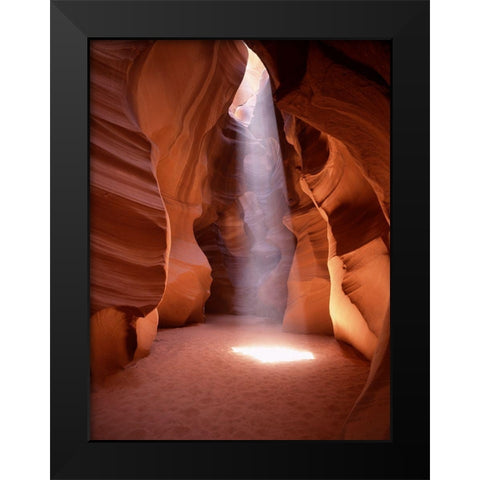 Stunning Light Shaft-Arizona Slot Canyon Black Modern Wood Framed Art Print by Highsmith, Carol