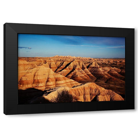 Badlands National Park-in southwest South Dakota-United States Black Modern Wood Framed Art Print with Double Matting by Highsmith, Carol