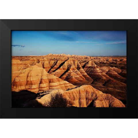 Badlands National Park-in southwest South Dakota-United States Black Modern Wood Framed Art Print by Highsmith, Carol