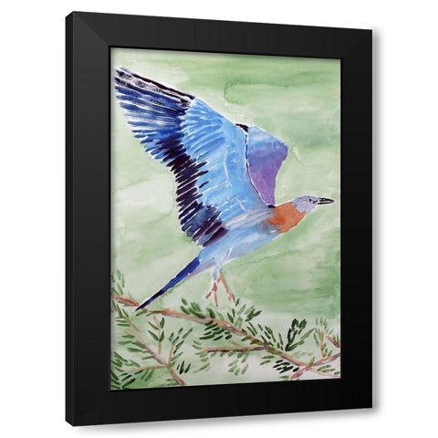 European Roller Black Modern Wood Framed Art Print by Derr, Wynn