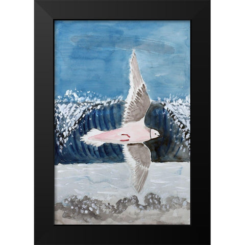 Rosss Gull Black Modern Wood Framed Art Print by Derr, Wynn