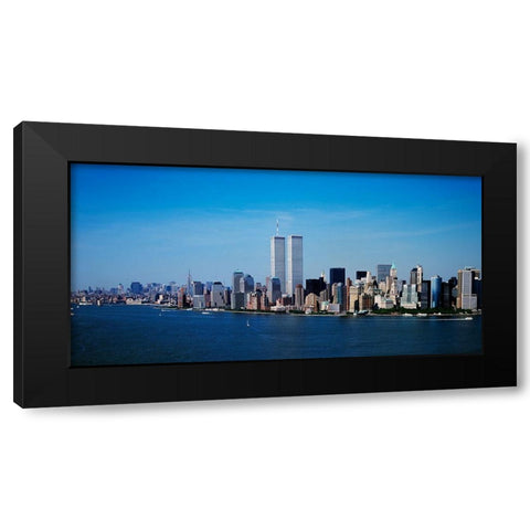 Aerial View Of New York City Black Modern Wood Framed Art Print with Double Matting by Highsmith, Carol