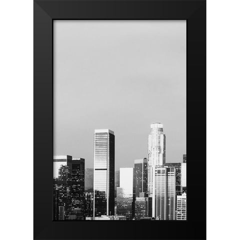 Skyline view of Los Angeles-California Black Modern Wood Framed Art Print by Highsmith, Carol