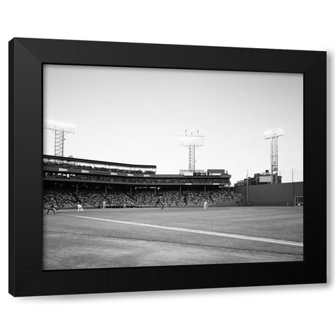 Fenway Park and the Green Monster-Boston Black Modern Wood Framed Art Print by Highsmith, Carol