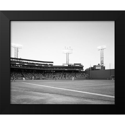 Fenway Park and the Green Monster-Boston Black Modern Wood Framed Art Print by Highsmith, Carol