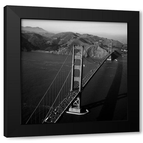 The Golden Gate Bridge Black Modern Wood Framed Art Print with Double Matting by Highsmith, Carol