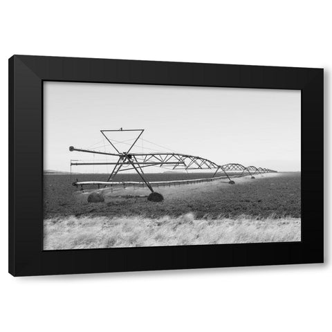 New Mexico border in Hudspeth County-Texas Black Modern Wood Framed Art Print with Double Matting by Highsmith, Carol