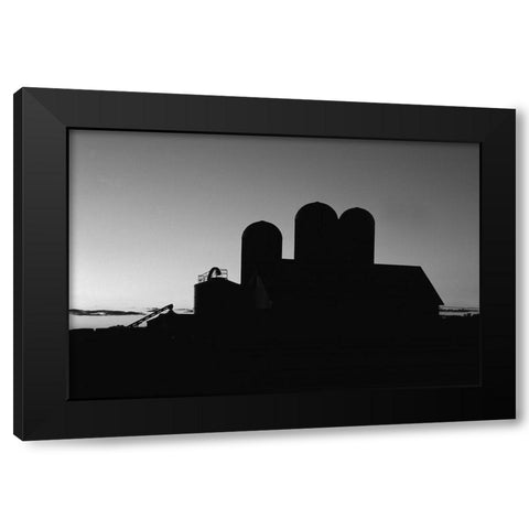 Dairy barn-Bruce-Wisconsin Black Modern Wood Framed Art Print with Double Matting by Highsmith, Carol