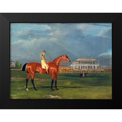 Memnon-with William Scott Up Black Modern Wood Framed Art Print by Herring, John Frederick