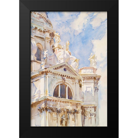 The Salute-Venice Black Modern Wood Framed Art Print by Sargent, John Singer