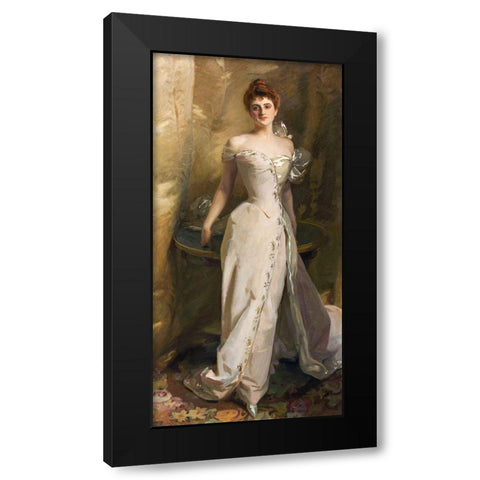 Portrait of Lisa Colt Curtis Black Modern Wood Framed Art Print with Double Matting by Sargent, John Singer
