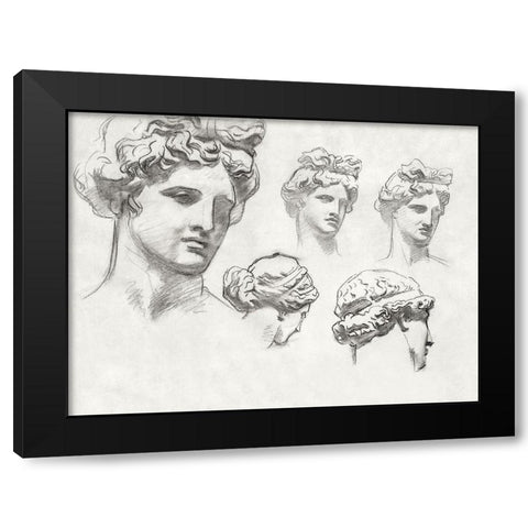 Studies for Apollo and the Muses Black Modern Wood Framed Art Print with Double Matting by Sargent, John Singer