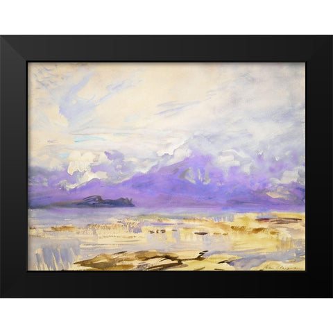 Sirmione Black Modern Wood Framed Art Print by Sargent, John Singer
