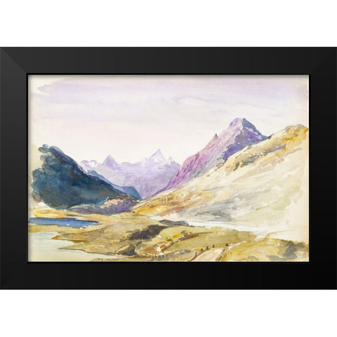 Switzerland Black Modern Wood Framed Art Print by Sargent, John Singer