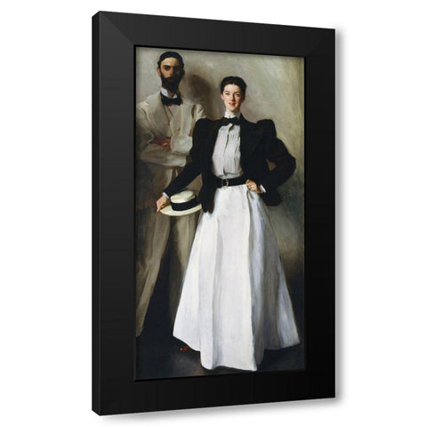 Mr. and Mrs. I. N. Phelps Stokes Black Modern Wood Framed Art Print by Sargent, John Singer