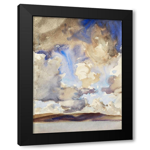 Clouds Black Modern Wood Framed Art Print with Double Matting by Sargent, John Singer