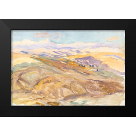 Sunset Black Modern Wood Framed Art Print by Sargent, John Singer