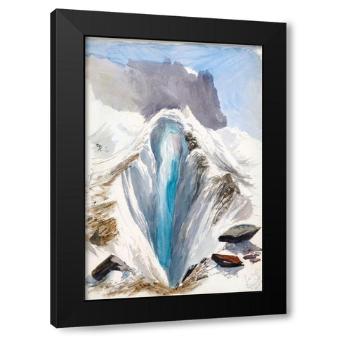 Eismeer-Grindelwald Black Modern Wood Framed Art Print by Sargent, John Singer