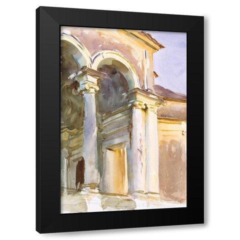 Loggia-Villa Giulia-Rome Black Modern Wood Framed Art Print by Sargent, John Singer
