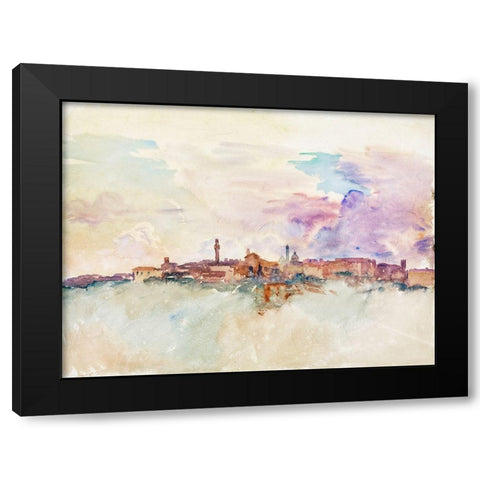 Siena Black Modern Wood Framed Art Print by Sargent, John Singer
