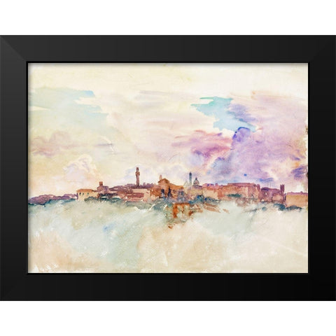 Siena Black Modern Wood Framed Art Print by Sargent, John Singer
