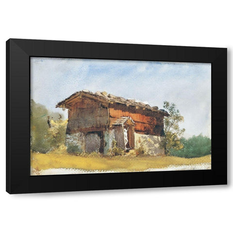Tyrolean Shrine Black Modern Wood Framed Art Print with Double Matting by Sargent, John Singer