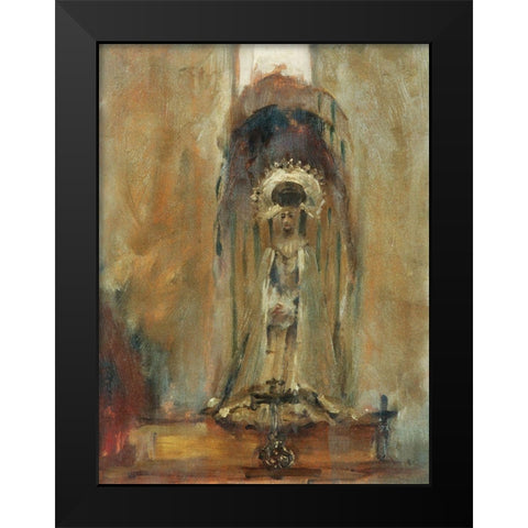 A Spanish Madonna Black Modern Wood Framed Art Print by Sargent, John Singer