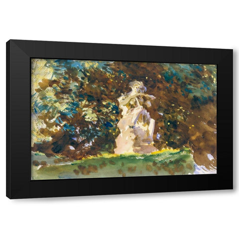 Boboli Garden-Florence Black Modern Wood Framed Art Print by Sargent, John Singer