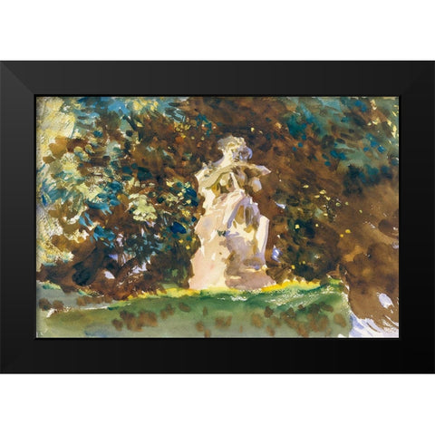 Boboli Garden-Florence Black Modern Wood Framed Art Print by Sargent, John Singer
