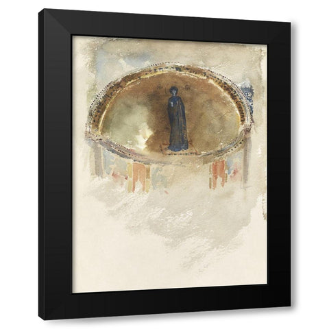 Madonna-Mosaic-Saints Maria and Donato-Murano Black Modern Wood Framed Art Print by Sargent, John Singer