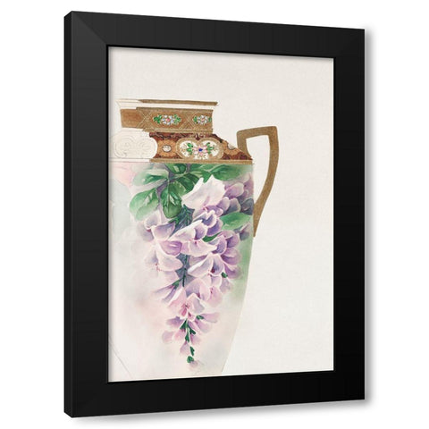 Design for a Noritake Ewer III Black Modern Wood Framed Art Print by Noritake Designs