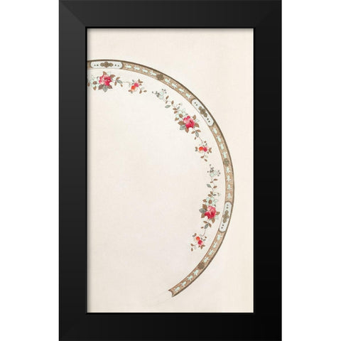 Design for a Noritake Plate III Black Modern Wood Framed Art Print by Noritake Designs