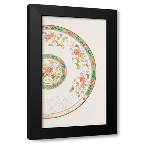 Design for a Noritake Plate VI Black Modern Wood Framed Art Print by Noritake Designs