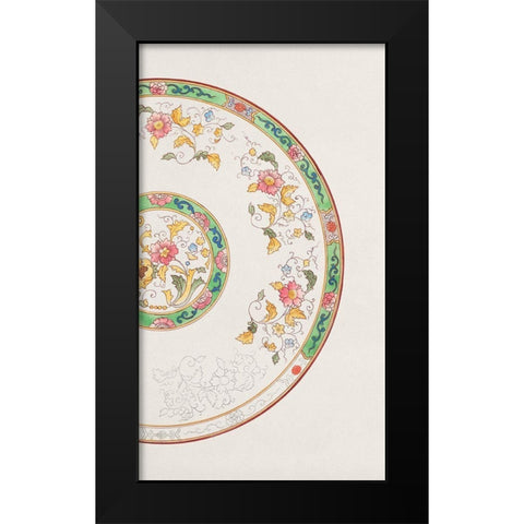 Design for a Noritake Plate VI Black Modern Wood Framed Art Print by Noritake Designs