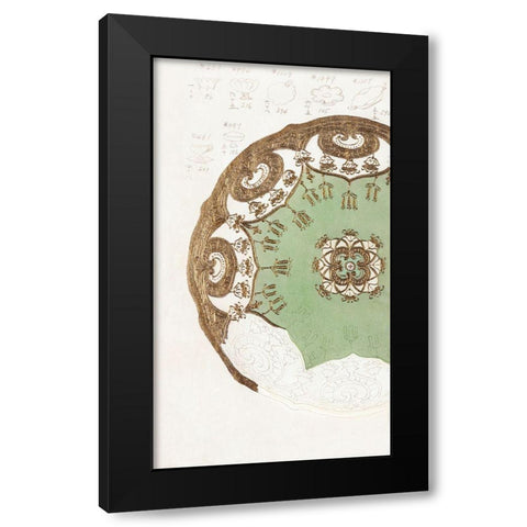 Design for a Noritake Plate VII Black Modern Wood Framed Art Print by Noritake Designs