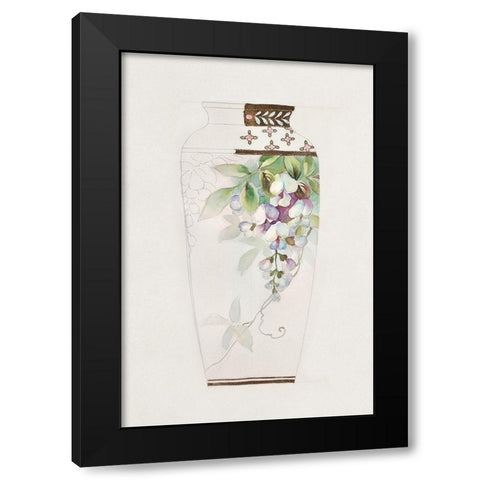 Design for a Noritake Vase III Black Modern Wood Framed Art Print by Noritake Designs