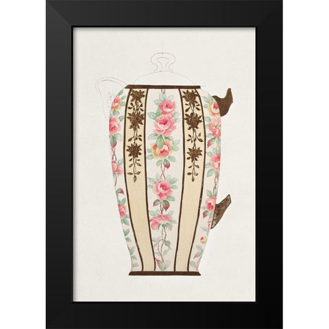 Design for a Noritake Milk Pitcher Black Modern Wood Framed Art Print by Noritake Designs