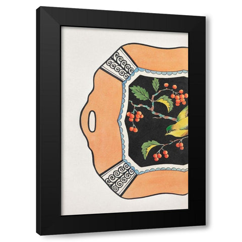 Design for a Noritake Platter I Black Modern Wood Framed Art Print with Double Matting by Noritake Designs