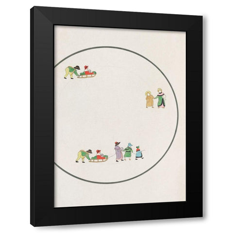 Design for a Noritake Plate XV Black Modern Wood Framed Art Print with Double Matting by Noritake Designs
