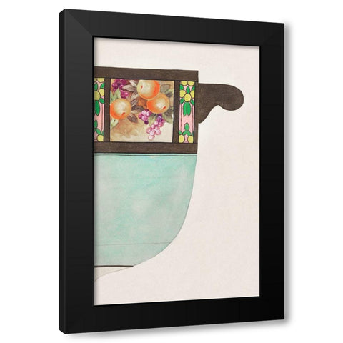 Design for a Noritake Jar Black Modern Wood Framed Art Print by Noritake Designs