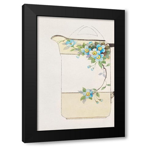 Design for a Noritake Pitcher II Black Modern Wood Framed Art Print by Noritake Designs