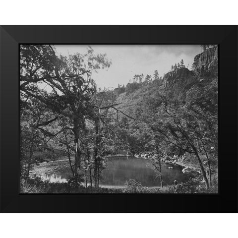 Apache Lake-Sierra Blanca Range-Arizona Black Modern Wood Framed Art Print by OSullivan, Timothy H
