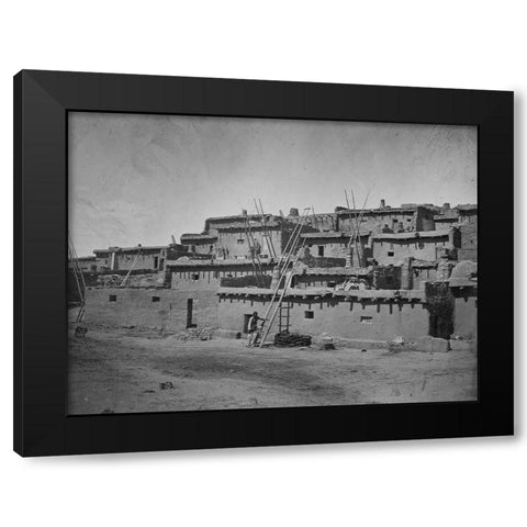 Zuni Pueblo-New Mexico Black Modern Wood Framed Art Print with Double Matting by OSullivan, Timothy H