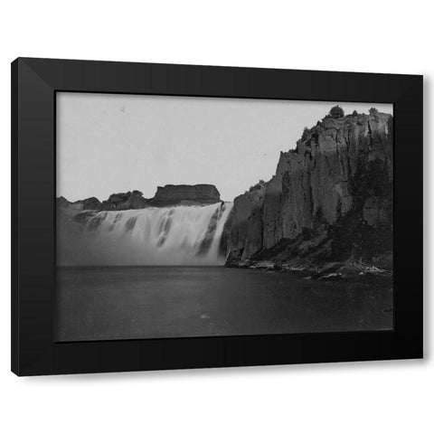 Shoshone Falls-Idaho Black Modern Wood Framed Art Print with Double Matting by OSullivan, Timothy H