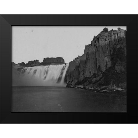 Shoshone Falls-Idaho Black Modern Wood Framed Art Print by OSullivan, Timothy H