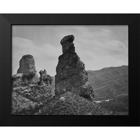 Witches Rock-Utah Black Modern Wood Framed Art Print by OSullivan, Timothy H